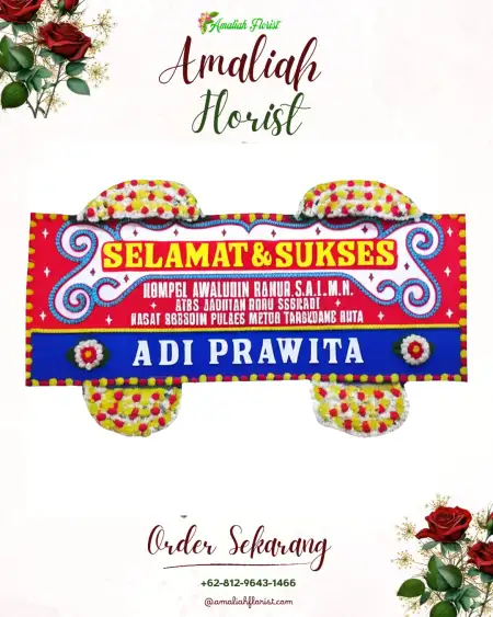 Papan Bunga Ucapan Selamat Soco